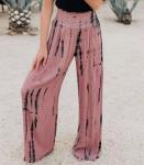 Small Batch Clothing Manufacturers Fashion Elastic High Waist Pocket Wide Leg