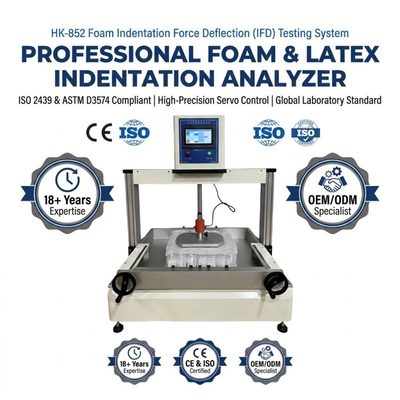 Sponge Elasticity and Rebound Coefficient Tester with LCD Display Supporting ASTM ISO Standard