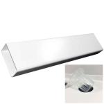 Customizable NFT Pipes PVC Channel 2 Meters Length 100x50mm for Hydroponic