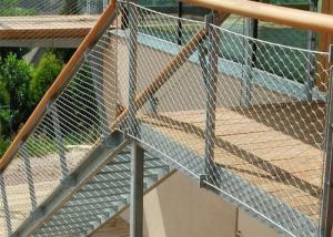 Wholesale Security Architectural Wire Mesh , Flat Stainless Steel Architectural Woven Mesh from china suppliers