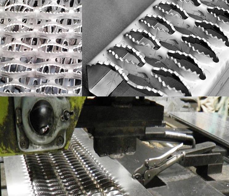 pattern of grip strut grating