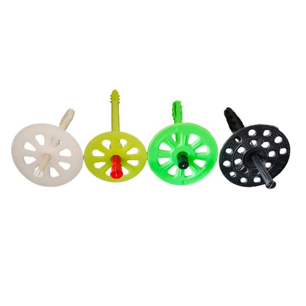 Weather Resistant Pure White Round Screw Insulation Fixings