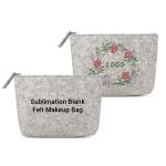 Custom Sublimation Bag Blanks Felt Makeup Bag Sublimation Blank For Photo