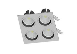 Wholesale 1*7w 2*7w 3*7w 4*7w square venture COB LED ceiling lights/lamps from china suppliers