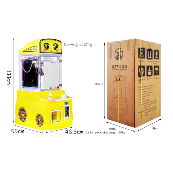 Mini Claw Machine Coin Operated Amusement Arcade Plush Toy Game Machine For Kids