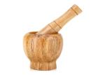 100% Natural Bamboo Mortar And Pestle Set Antimicrobial Customized Size
