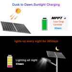 All In One 14000lm 30W 80W LED Solar Powered Street Light 18V pole install