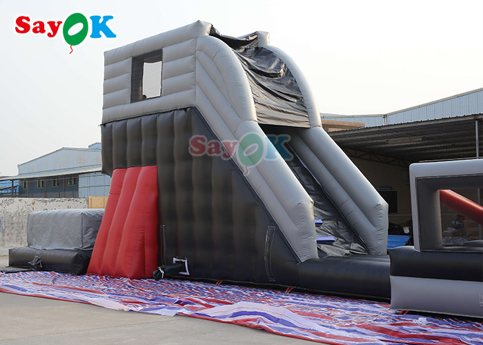150x3.8m Tarpaulin Inflatable Obstacle Course Racing Game For Events