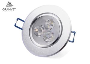 China Small Size Round LED Recessed Ceiling Lights Fittings 3 Watt Epistar Chip With Cooling Fins on sale