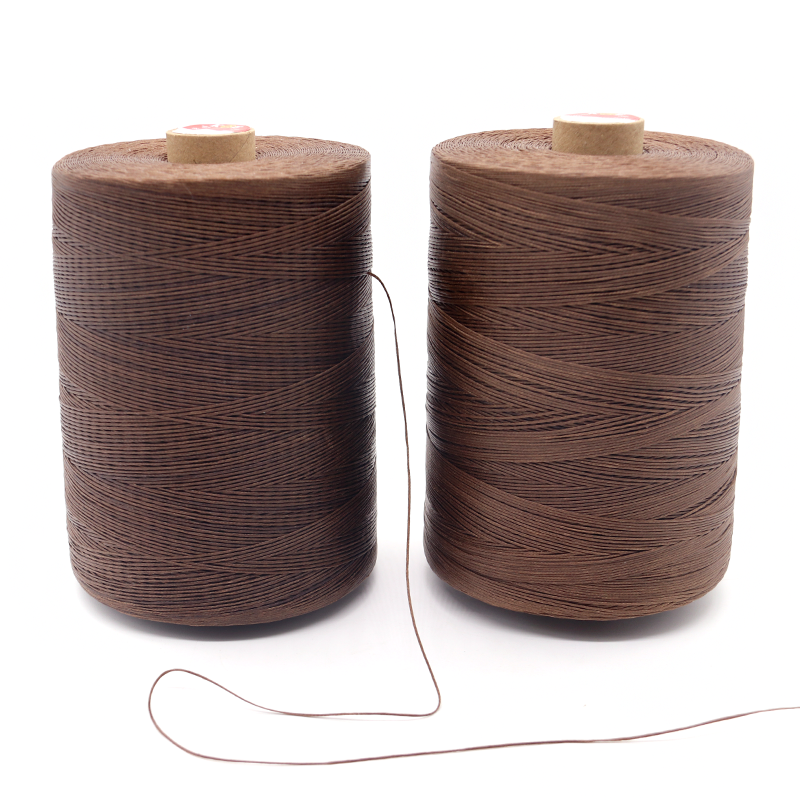 Polyester/ Waxed 150D/16 Color Hand Sewn Flat Wax Thread for Leather Goods Material