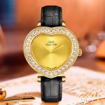 Charming Multifunctional Leather Strap Waterproof 3ATM Quartz Watch For Women