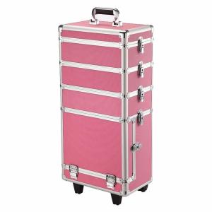 Wholesale Customized Trolley Cosmetic Vanity Case , Outdoor Makeup Trolley With Wheels from china suppliers