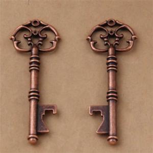 Wholesale Die Casting Innovative Wedding Favor Pattern Antique Key Shape Beer Bottle Opener Keychain, Cheap Promotion Gift from china suppliers