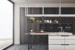 European Style Villa/Apartment Kitchen Cabinets with Customized Veneer Color