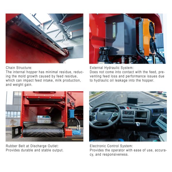 10m³ Electric Feed Wagon High Efficiency Precise Feeding Medium Sized Farm