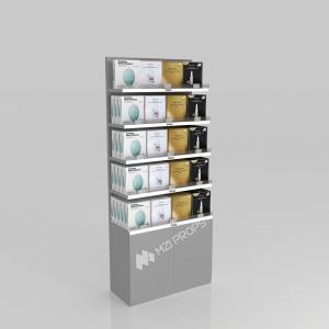 Wholesale Skincare Display Cabinet Iron Containing Gray Facial Mask Cabinet For Branding Shop Display And Luxury Store Cabinet from china suppliers
