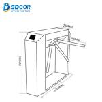 OEM ODM Bi Directional Rotating Vertical Tripod Turnstile Indoor Outdoor