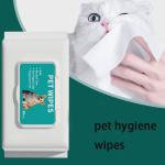 Flip Top Bag Of 80 Pet Wet Wipes For Deodorizing And Stain Removal Household Use