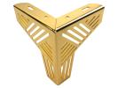 Office Building Furniture Parts 15cm Gold Chrome Couch Legs