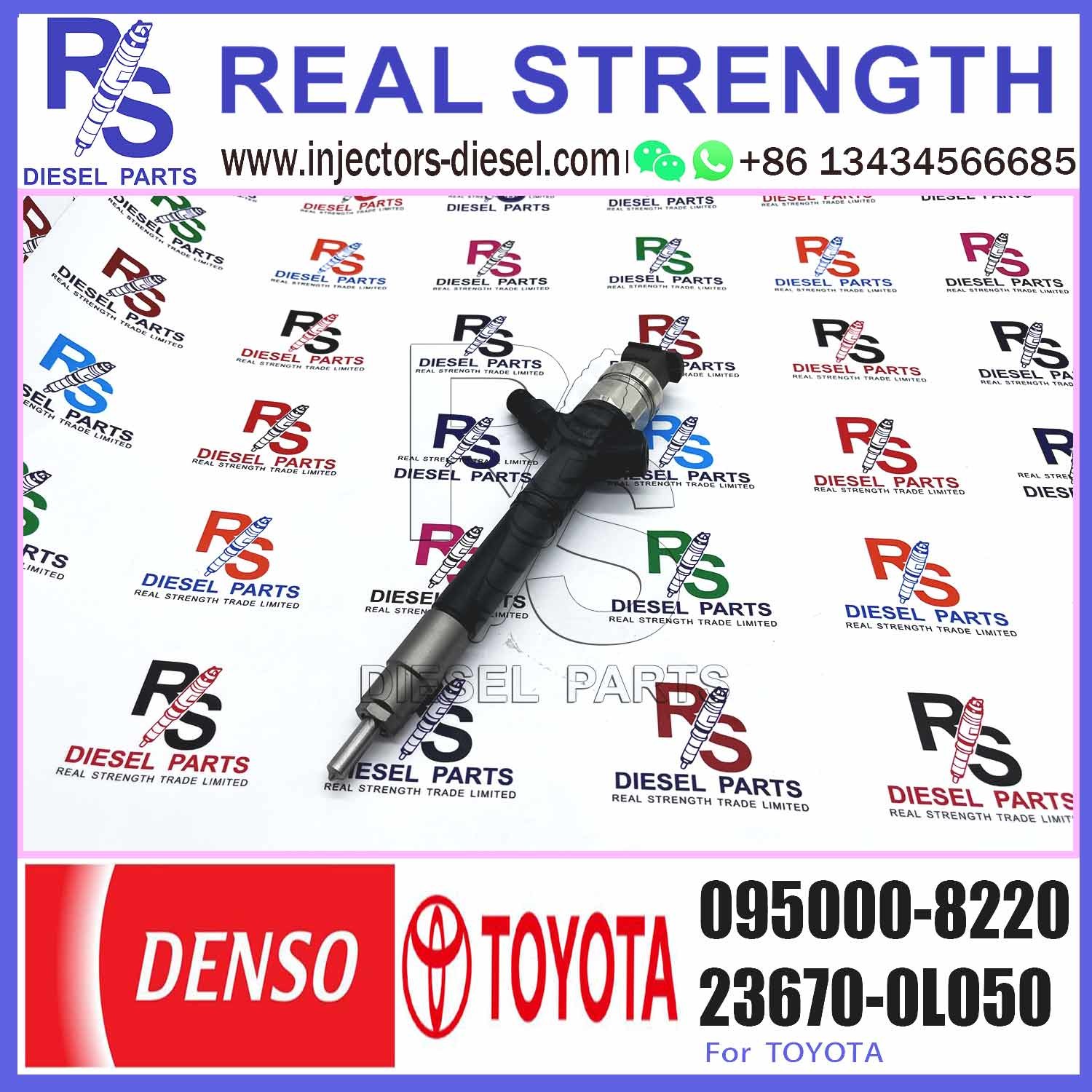 High quality Diesel fuel injector 23670-0L050 23670-09330 fuel injector assy 095000-8220