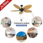 Low Noise 5 Blades Decorative Ceiling Fan Large Airflow Energy Saving