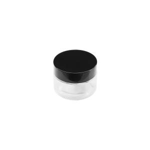 Wholesale 10g,20g,30g,50g,transparent Glass Eye and Face Cream Jars With Black Lids Cosmetic Containers from china suppliers