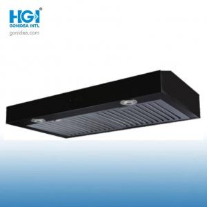 China Stainless Steel Kitchen Ventilator Exhaust Chimney 600mm Black Coating on sale