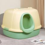 Big Mouth Monkey Corridor Cat Litter Box Blue Yellow Pink Kitty Litter Box