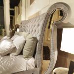 2.4m Luxury King Platform Bed Titanium Modern Bedroom Furniture Sets 1.34m