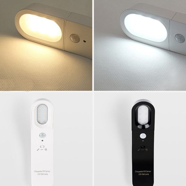 1W Induction Night Light Built In USB Rechargeable Night Lamp With Motion Sensor