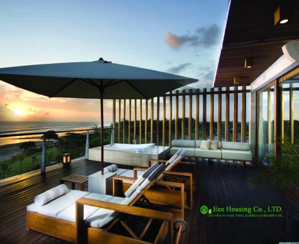 Long Lifetime Terrace Decking, Bamboo Decks For Garden / Balcony, Durable Bamboo