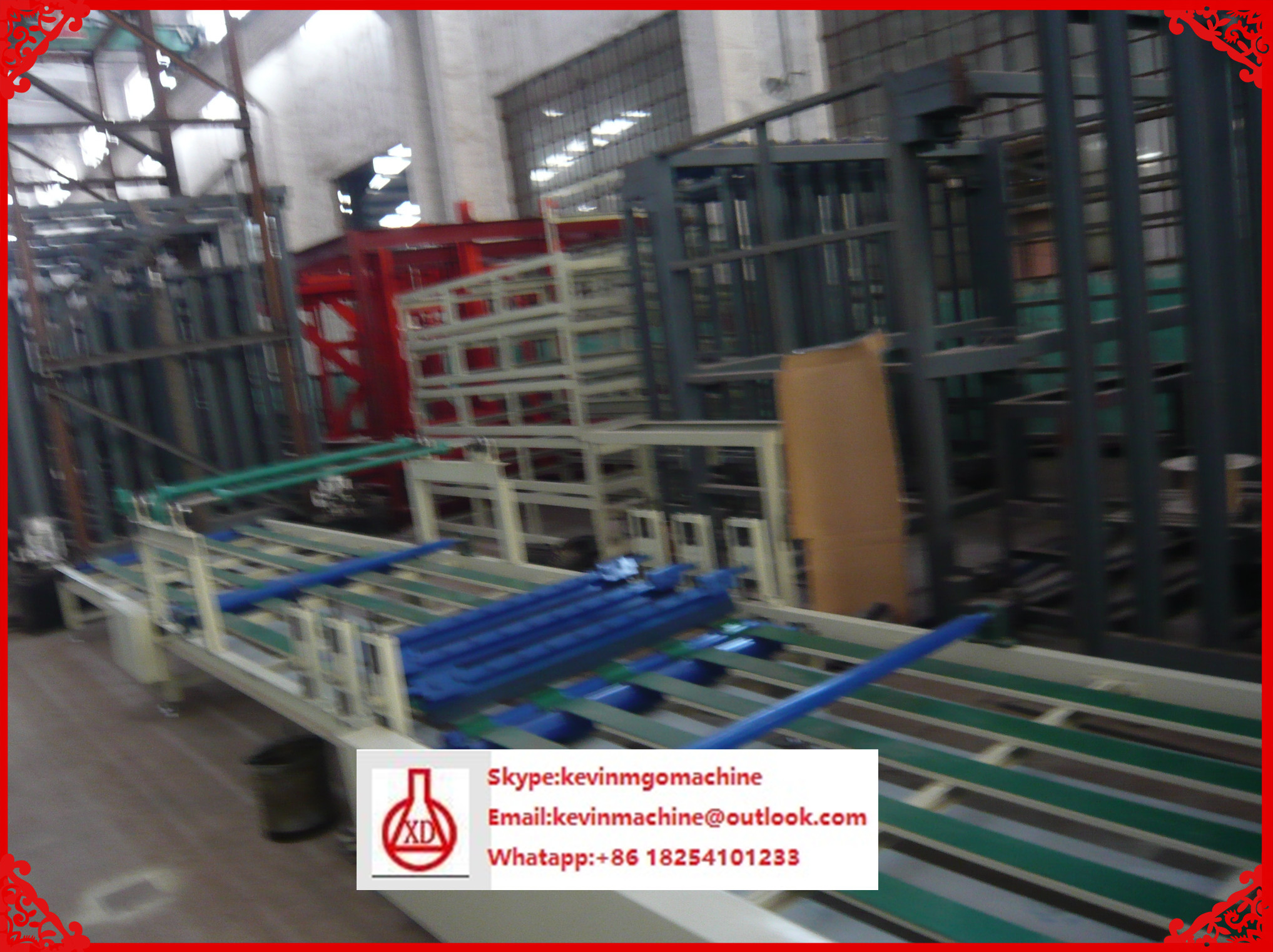 Steel Structure Board Making Machine , Lightweight Wall Panel Mgo Board Machine
