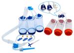 100ml AS Material Cup Sterility Test Kit Canister Double Zone 100% Closed