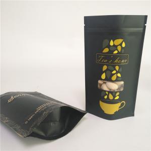 Wholesale Resealable Zipper 250G 500G 80gsm PMS Color Kraft Paper Bags from china suppliers