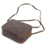 Crazy horse leather Ipad bags for women fashion retro cube handbags