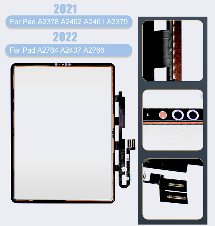 Fix Broken Pad Screen Glass Touch FPC IC for iPad 12.9 1th 2th 3th 4th 5th Gen Tablet Touch Screen Repair Parts SEO