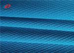 Blue Polyester Shirt Mesh Pique Fabric Silk Jersey Knit Strip Fast Breathable