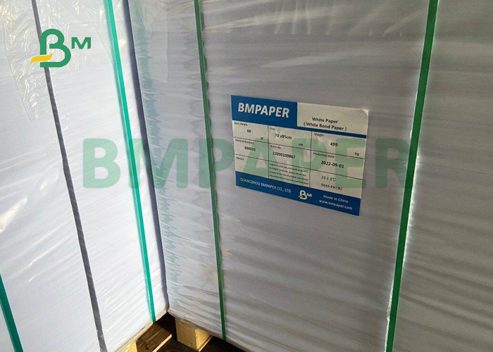 60gr 70gr Uncoated Woodfree White Offset Printing Paper 70 x 90cm