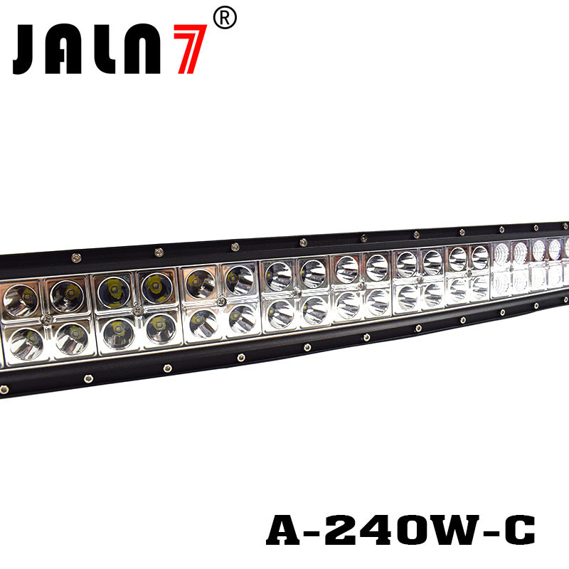 LED Light Bar JALN7 41.5Inch 240W Curved Spot Flood Combo LED Driving Lamp Super Bright Off Road Light LED Work Light