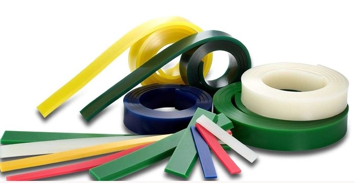 Flat Shape 50x9mm Squeeze Rubber For Screen Printing Hardness 55-95 Shore A