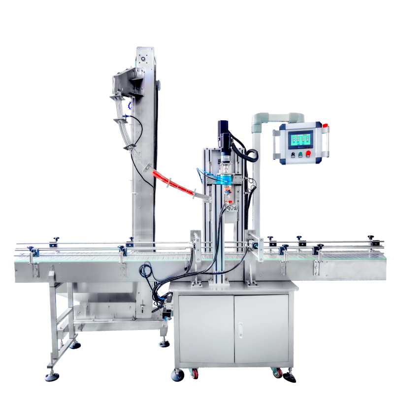 Full Automatic Jar Capping Machine Single Head Plastic Glass Metal Bottle Cap Equipment