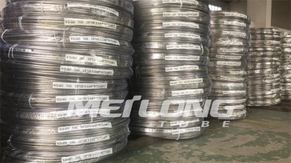 Seamless Stainless Steel Capillary Coiled Tubing Chemical Injection Line 1 2