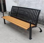 Glossy Matte Finish Outdoor Recycled Plastic Benches With Powder Coated Steel