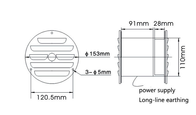 YL-110 Balance Window Circular Cold Storage Parts Pressure Relief