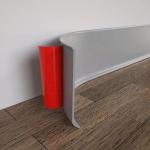 Protect Wall Floor with 4" 2mm Wall Thickness PVC Skirting Board Vinyl Cove Base