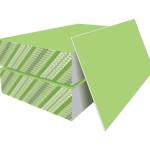 Fiberglass Gypsum Board 1220x2440mm 9mm 12mm Thickness Fireproof Waterproof High