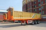3 axles dump tipper truck semi trailer with JOST landing gear and 12R22.5