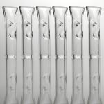 Pocket Size Glass Bongs Accessories 7mm Od Mini Glass Filter Tips Flat Mouth