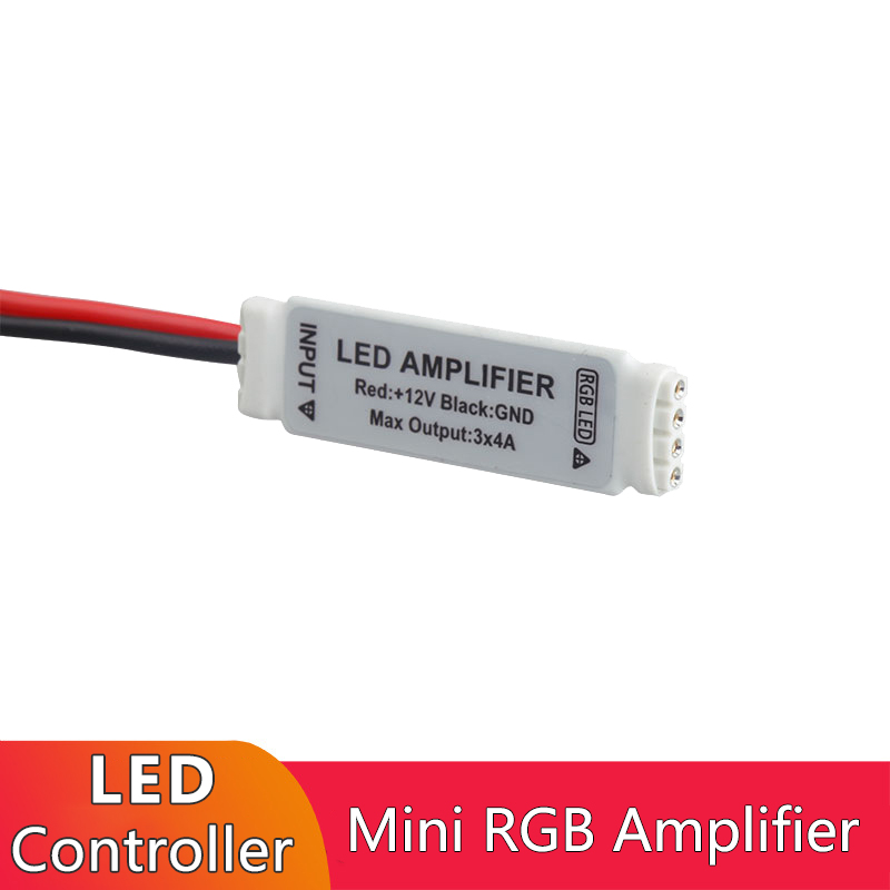 6A RGB LED Strip Amplifier 3 Channel Dimming Signal For Strip Lighting