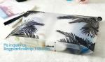 slider PVC zipper PE packing bag for underwear / clothing / cosmetic, foldable